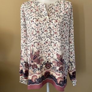 LOFT Hensley floral print top Never Worn!